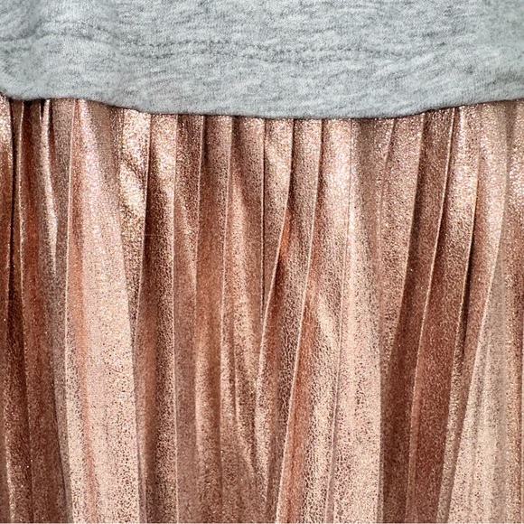 GYMBOREE Metallic Pink & Gray Hooded Spellbound Dress Size 10-12 EUC - Picture 2 of 7